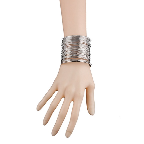 Any 2/$20! Silver Wire Adjustable Cuff Bracelet - Picture 7 of 11